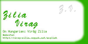 zilia virag business card